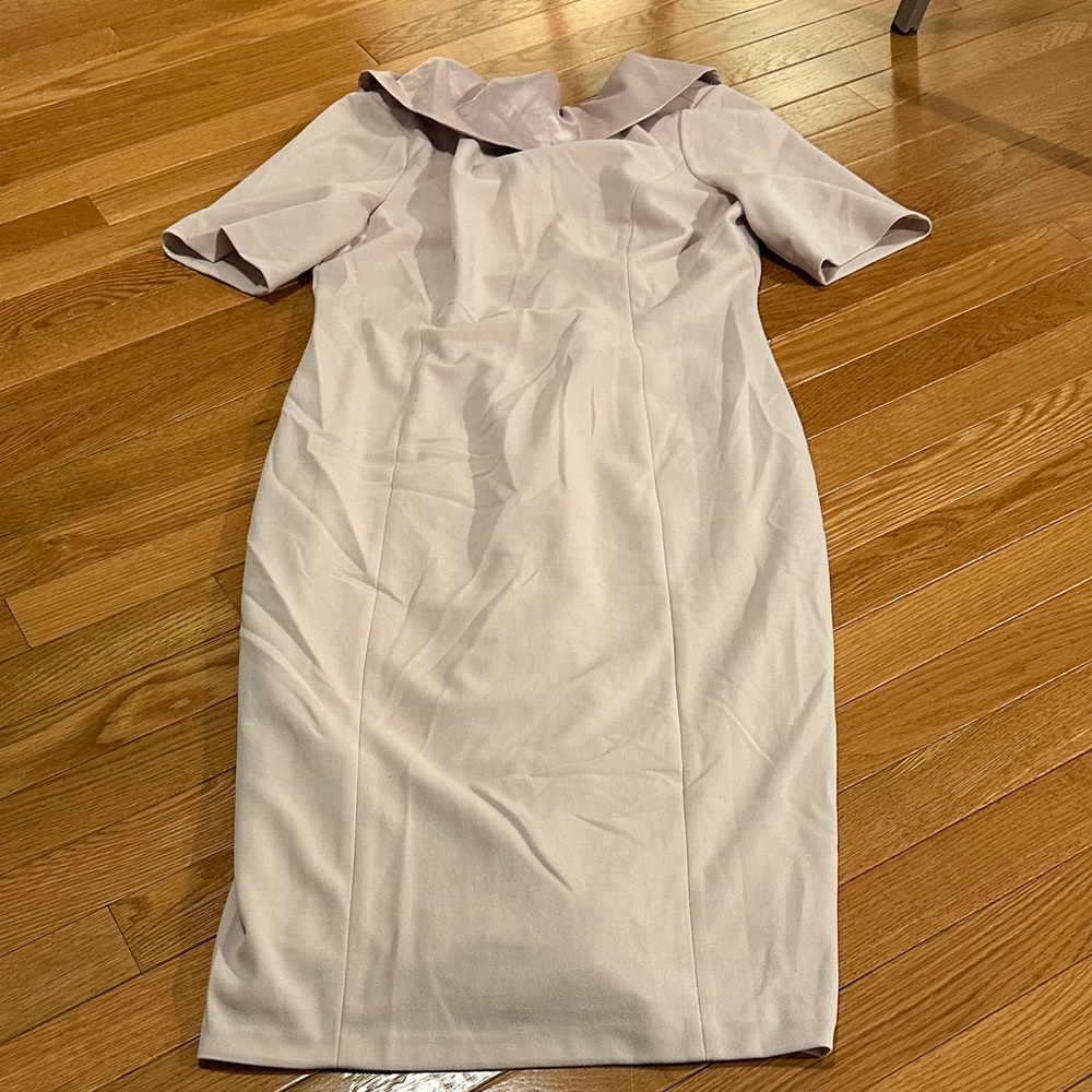 WHBM Elegant Light Pink Dress with Collar